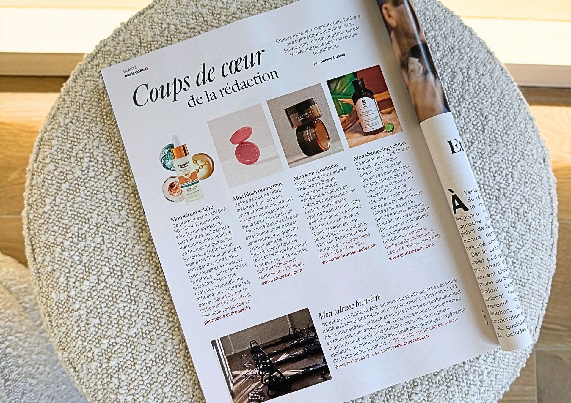 CORE CLASS x Marie Claire (Coups de coeur de la rédaction)
